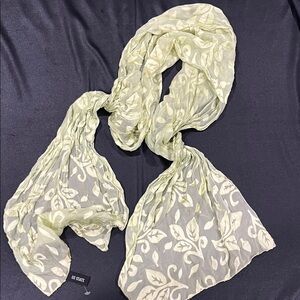 Chic Leaf Pattern Scarf in Lime Green by Ill State